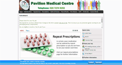 Desktop Screenshot of pavilionmedicalcentre.co.uk